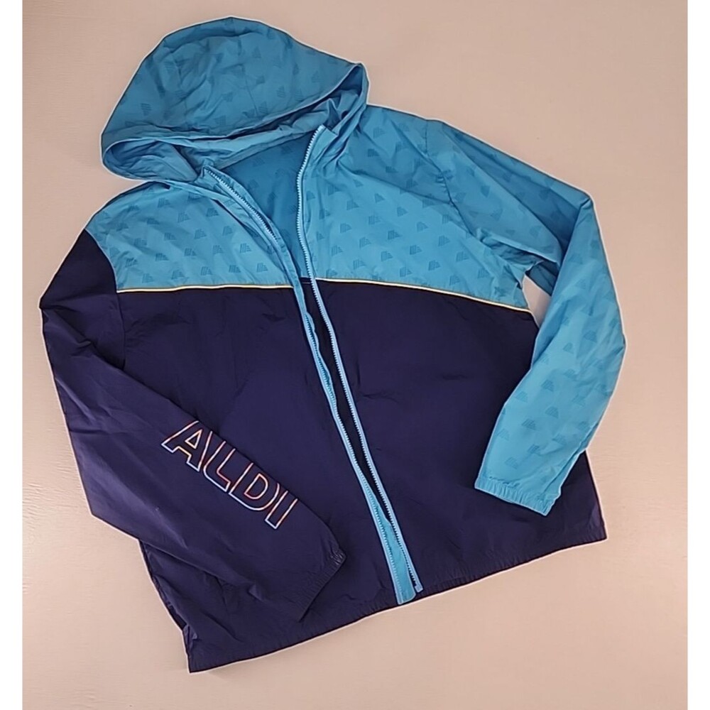 Aldi Size Large‎ | Aldi Employee Uniform Windbreaker Jacket *ZIPPER BROKEN*